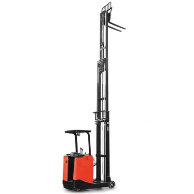 1.5 ton 1500kg 3000-7500mm Stand on Electric Forklift Truck Reach Stacker