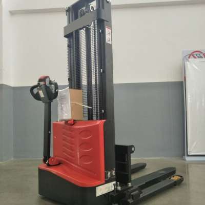 Full Electric Pallet Stacker1200kg 1500kg  Lift Height 1.6m 2m 2.5m 3m 3.5m  forklift electric stacker HOT SALE