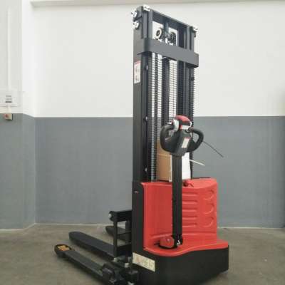 electric stacker  HOT SALE 1200kg 1500kg  1.6m 2m 2.5m 3m 3.5m Full Electric Pallet Stacker Lift Height forklift