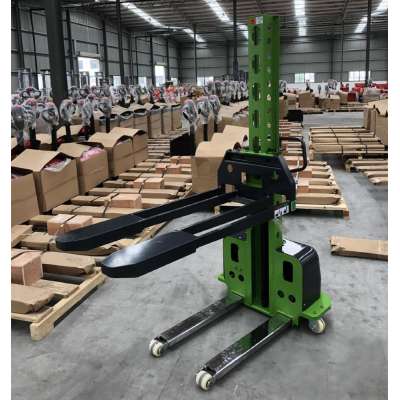 500kg 1100mm 1300mm Semi Electric Portable Self Loading Forklift